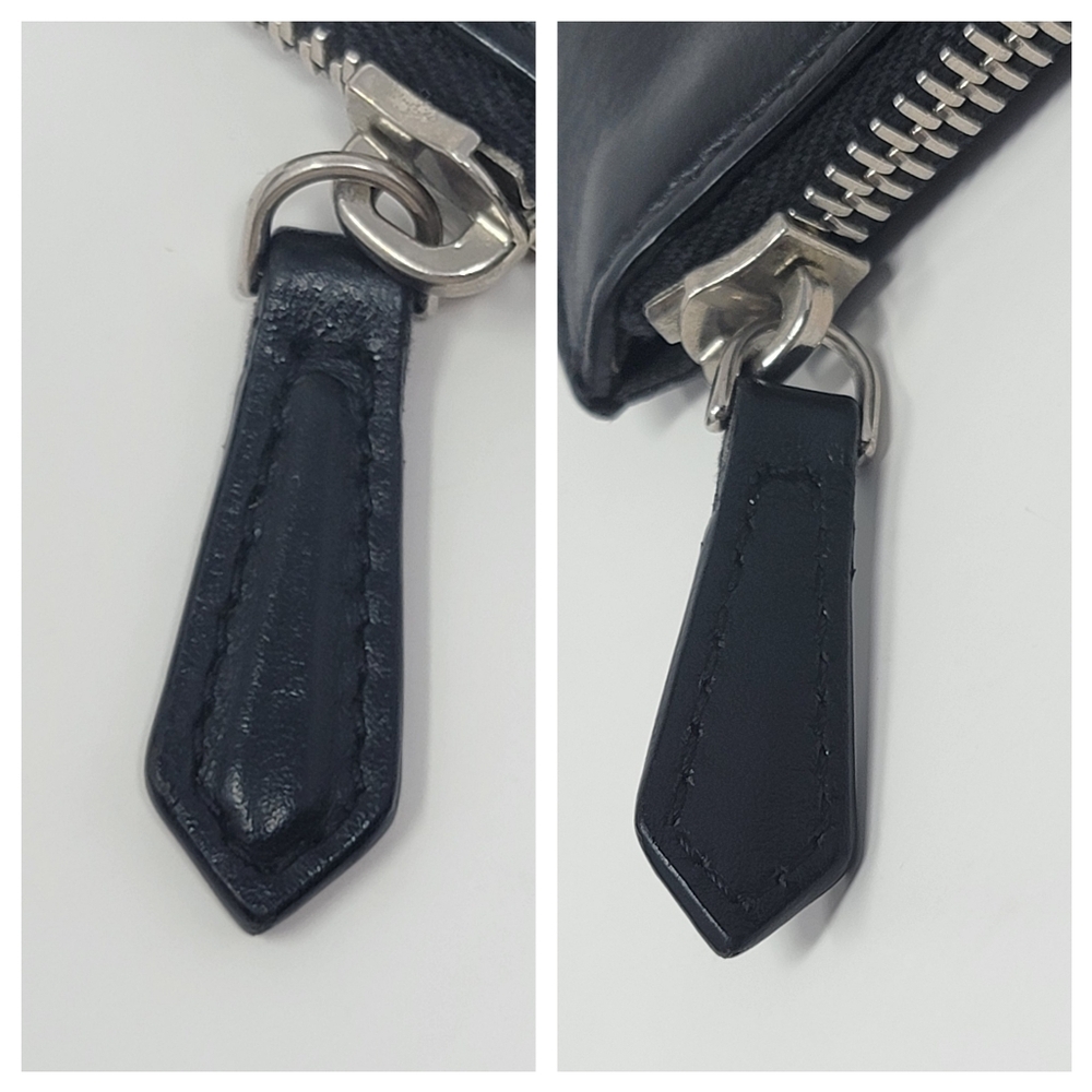 FENDI Monster Eyes Black/Yellow Leather Flat Clutch - Picture 7 of 10
